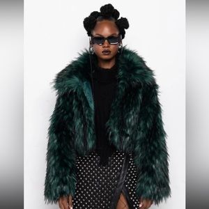 Faux Fur Cropped Jacket